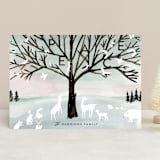 "Winter Peace" - Holiday Cards in Pale Azure by Eve Schultz - Front