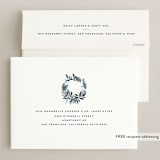 "Festive Greenery" - Holiday Cards in Freeze by Leah Bisch - FREE Recipient Addressing