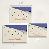 "Ski Season" - Holiday Cards in Blueberry by Kampai Designs - Formats Available