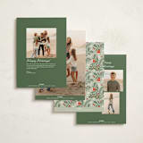 "Ornate Tree" - Holiday Cards in Leaf by Kristen Smith - Back of Card Options