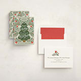 "Ornate Tree" - Holiday Cards in Leaf by Kristen Smith - Assembled