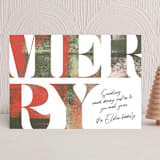 "Merry Note" - Holiday Cards in Winter Foliage by Anna Elder - Front