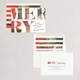 "Merry Note" - Holiday Cards in Winter Foliage by Anna Elder - Assembled