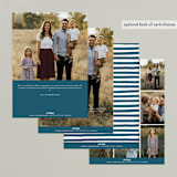 "Mr. Fox" - Holiday Cards in Midnight Bliss by Leia Matt - Back of Card