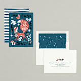 "Mr. Fox" - Holiday Cards in Midnight Bliss by Leia Matt - Assembled