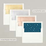 "Mr. Fox" - Holiday Cards in Midnight Bliss by Leia Matt - Envelope Liners