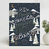 "Over The Hills" - Holiday Cards in Winter Night by Alethea and Ruth - Front