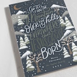 "Over The Hills" - Holiday Cards in Winter Night by Alethea and Ruth - Detail