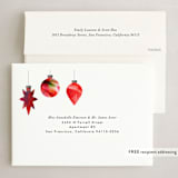 "Painted Ornament" - Holiday Cards in Cherry by 2birdstone - FREE Recipient Addressing
