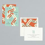 "Chain Stitch" - Holiday Cards in Sage by Yours Madly - Assembled