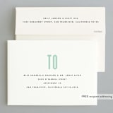 "Chain Stitch" - Holiday Cards in Sage by Yours Madly - FREE Recipient Addressing