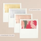 "Festive paint" - Holiday Cards in Pristine by Creo Study - Envelope Liners