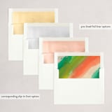"Joy Ful Abstract" - Holiday Cards in Citrus by Erika Firm - Envelope Liners
