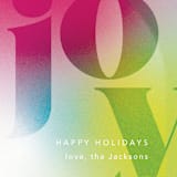 "Neon Joy" - Holiday Cards in Neon Rainbow by Anna Elder - Close-Up