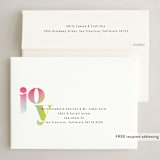 "Neon Joy" - Holiday Cards in Neon Rainbow by Anna Elder - FREE Recipient Addressing