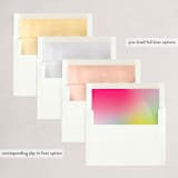 "Neon Joy" - Holiday Cards in Neon Rainbow by Anna Elder - Envelope Liners