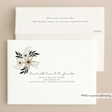"Floral Bulb" - Holiday Cards in Dusty Blue by Megan Cash - FREE Recipient Addressing