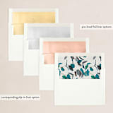 "Eucalyptus" - Holiday Cards in Turquoise by jinseikou - Envelope Liners