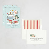 "Little City" - Holiday Cards in Wintermint by Lauren Jinhee - Assembled