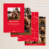 "peace n love sign" - Holiday Cards in Candy Cane by Creo Study - Back of Card Options