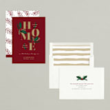 "Evergreen Home" - Holiday Cards in Cardinal by Oma N. Ramkhelawan - Assembled