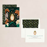 "Nativity Animals" - Holiday Cards in Forest by Jamie Alexander - Assembled