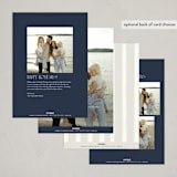 "Doves" - Holiday Cards in Midnight by Tamara Hilje - Back of Card Options