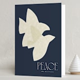"Doves" - Holiday Cards in Midnight by Tamara Hilje - Folded Card