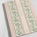 "Holly Wallpaper" - Holiday Cards in Champagne by Baumbirdy - Detail