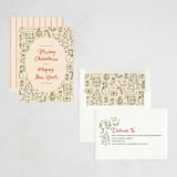 "doodled icons" - Holiday Cards in Stocking by Creo Study - Assembled