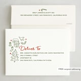 "doodled icons" - Holiday Cards in Stocking by Creo Study - FREE Recipient Addressing