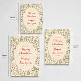 "doodled icons" - Holiday Cards in Stocking by Creo Study - Formats Available