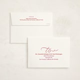 "Ribbon year" - Holiday Cards in Flamingo by Lea Delaveris - FREE Recipient Addressing