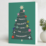 "a very fun tree" - Holiday Cards in Garland by Lori Wemple - Folded Card