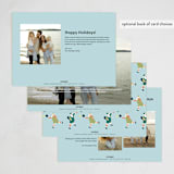 "Pickleball Santa" - Holiday Cards in Aqua by tara berg - Back of Card Options