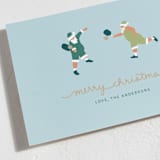 "Pickleball Santa" - Holiday Cards in Aqua by tara berg - Detail