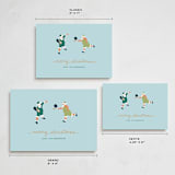 "Pickleball Santa" - Holiday Cards in Aqua by tara berg - Formats Available