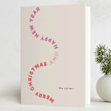 "Curvy" - Holiday Cards in Cookie Dough by Lori Wemple - Folded Card