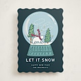 "Snow Globe" - Holiday Cards in Polar Plunge by Lauren Jinhee - Front