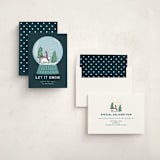 "Snow Globe" - Holiday Cards in Polar Plunge by Lauren Jinhee - Assembled