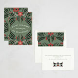 "Bold Foliage" - Holiday Cards in Pine by Katharine Watson - Assembled