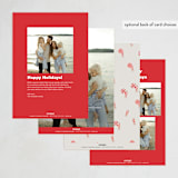 "Sand-a on the Beach" - Holiday Cards in Cardinal by tara berg - Back of Card Options