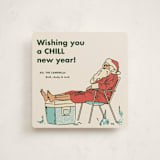 "Chill" - Holiday Cards in Seafoam by Megan Davis - Front