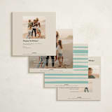 "Chill" - Holiday Cards in Seafoam by Megan Davis - Back of Card Options