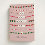 "Merry Era" - Holiday Cards in Bubblegum by Pixel and Hank - Folded Card