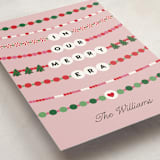 "Merry Era" - Holiday Cards in Bubblegum by Pixel and Hank - Detail