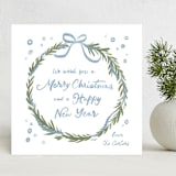 "handmade wreath" - Holiday Cards in Blue Spruce by Creo Study - Front