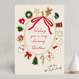 "holiday charms" - Holiday Cards in Linen by Jennifer Lew - Front