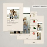 "holiday charms" - Holiday Cards in Linen by Jennifer Lew - Back of Card Options