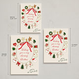 "holiday charms" - Holiday Cards in Linen by Jennifer Lew - Formats Available